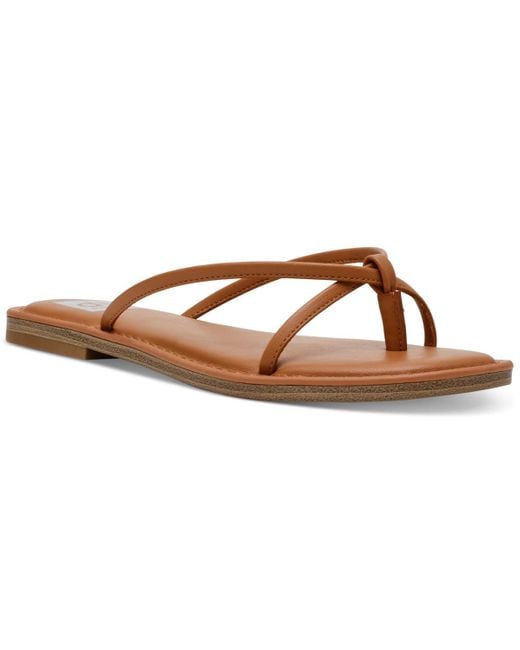 Dolce Vita Brown Jumpie Thong Flip Slide Flats Sandals