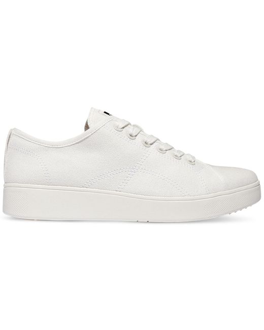 Fitflop White Rally Canvas Sneakers