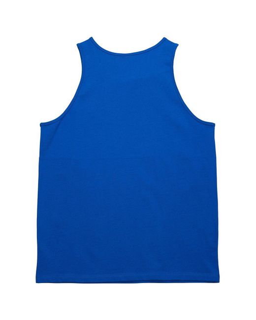 Mitchell & Ness Blue Buffalo Bills Retro Color Block Tank Top for men