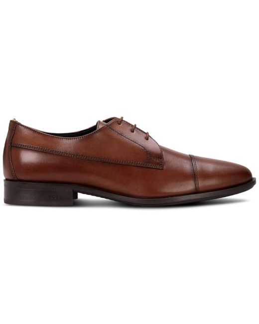 Boss Brown By Hugo Colby Derby Cap-toe Dress Shoes for men