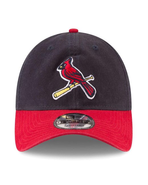 KTZ Red St. Louis Cardinals Team Replica Core Classic 9twenty Adjustable Hat for men