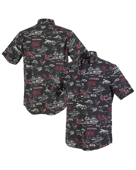 Reyn Spooner Black Houston Texans Kekai Performance Button-down Shirt for men