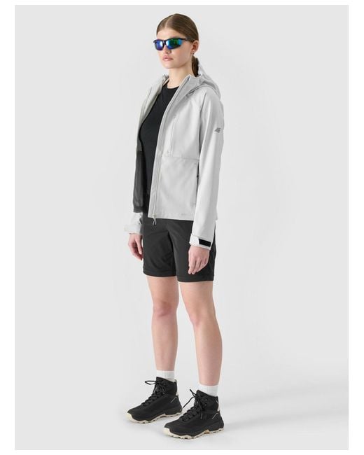 4F Gray Windproof Softshell Jacket