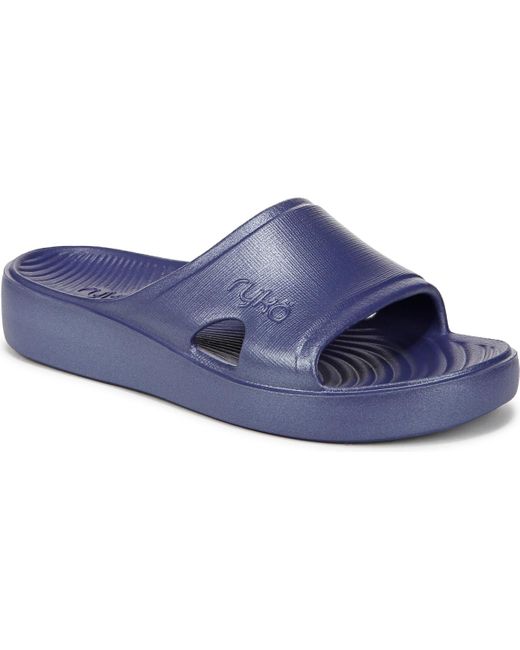 Ryka Blue Soothe Slide Sandals