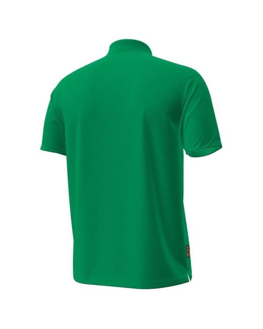 Under Armour Green Notre Dame Fighting Irish Performance Drive Chest Stripe Polo Shirt for men