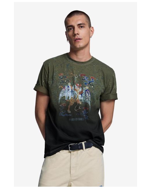 Desigual Natural Printed Trousers for men