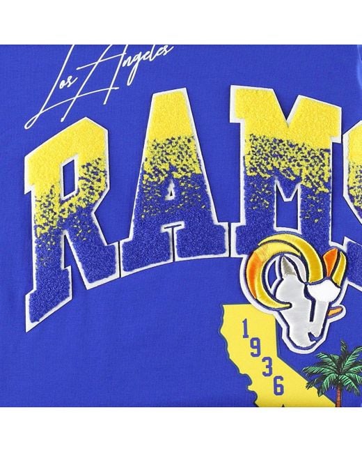 Pro Standard Blue Los Angeles Rams Hometown Collection T-shirt for men