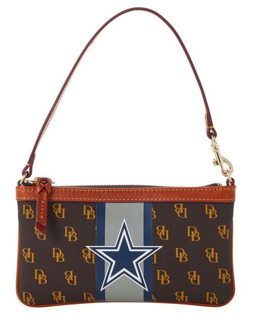 Dooney & Bourke Leather Dallas Cowboys Stadium Signature Large Slim