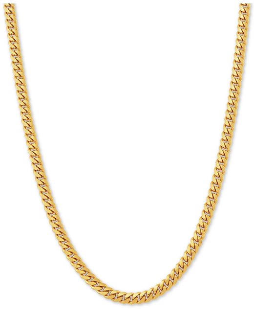 Macy's Metallic Cuban Link 24" Chain Necklace for men