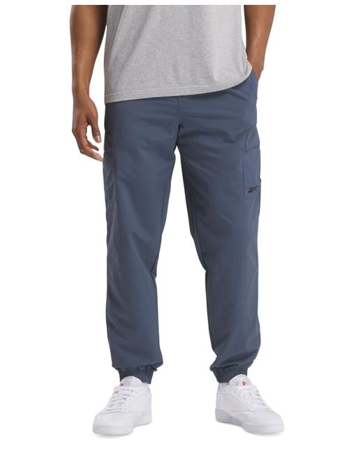 Reebok Blue Regular-fit Uniform Cargo Pants for men