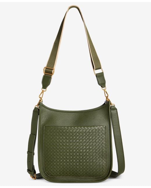 Style & Co. Green Small Woven Dip Crossbody