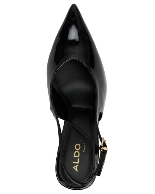 ALDO Black Lysandre Pointed-toe Slingback Pumps