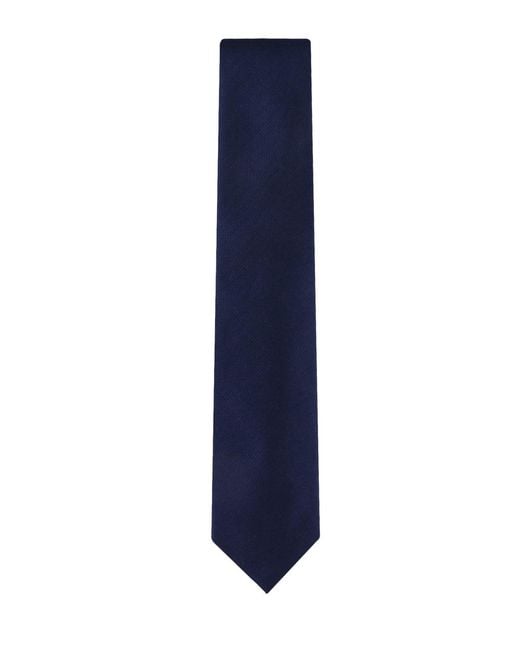 Calvin Klein Blue Solid Silk Classic Tie for men