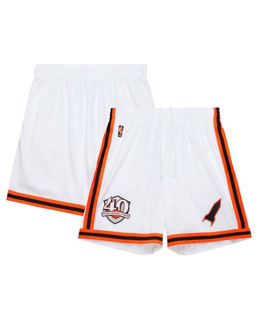 Mitchell & Ness White Denver nuggets 2006/07 Replica Shorts for men