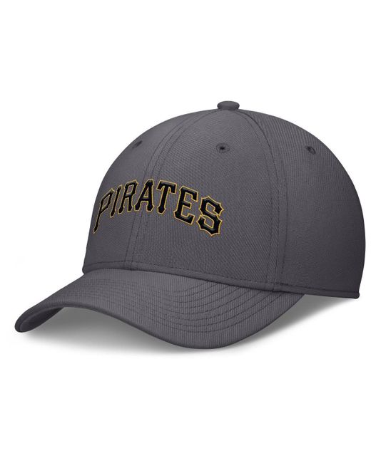 Nike Gray Pittsburgh Pirates Swoosh Performance Flex Hat for men