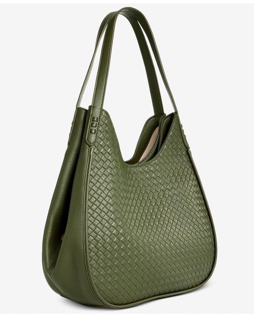 Style & Co. Green Medium Woven Four Poster Bag