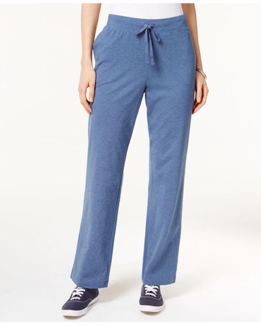 karen scott petite drawstring active pants