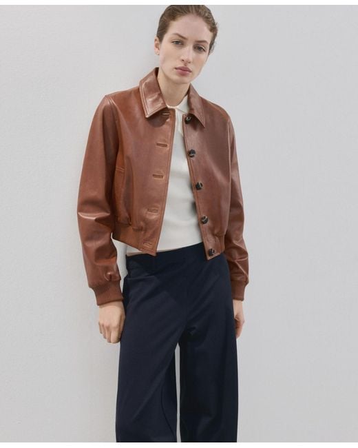 Mango Blue Straight Lyocell Pants