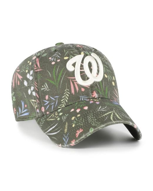'47 Green Washington Nationals Moss Verbena Clean Up Adjustable Hat