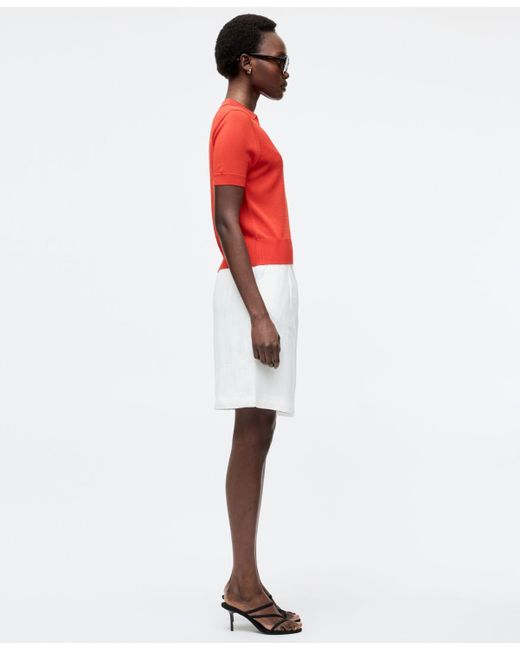 French Connection White Sergio Short-sleeve Polo Top