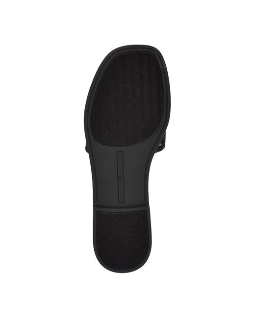 Tommy Hilfiger Black Tesia Mesh Logo Flat Slide Sandals