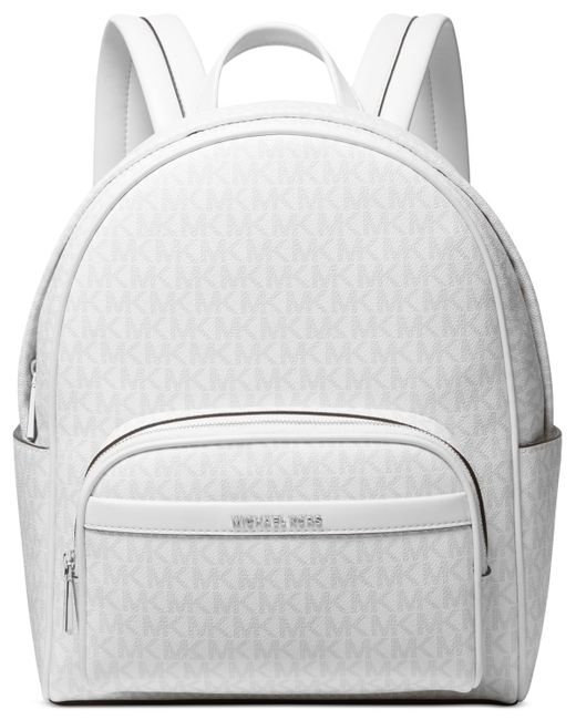Michael Kors Gray Michael Bex Logo Medium Backpack