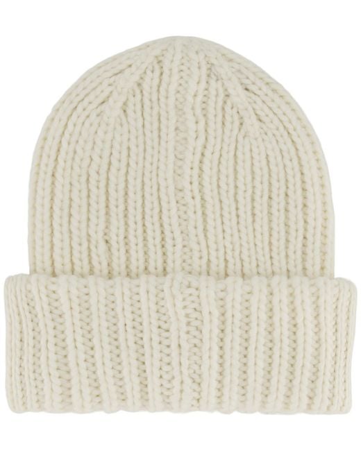 Michael Kors White Michael Diamond Cuff Beanie