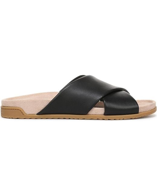 Vionic Black Etna Slide Sandals