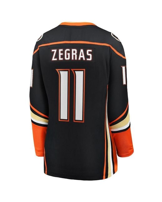 Fanatics Black Trevor Zegras Anaheim Ducks Home Breakaway Player Jersey