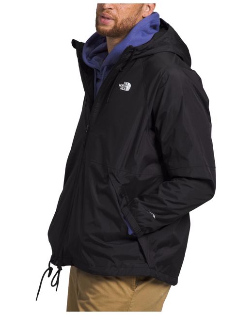 The North Face Black Big & Tall Antora Hooded Rain Jacket for men