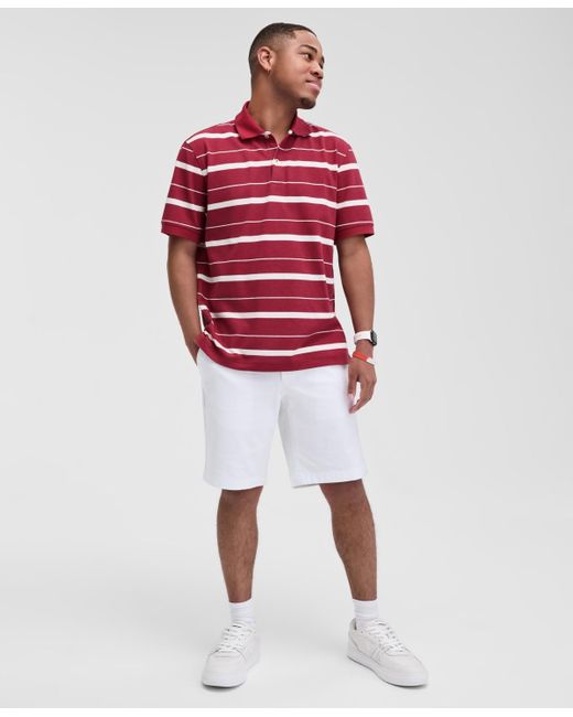 Club Room Red F Striped Polo Shirt for men
