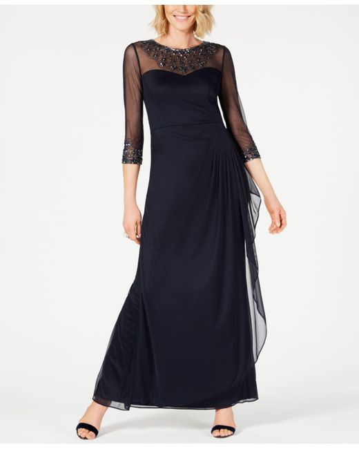 alex evenings a line gown