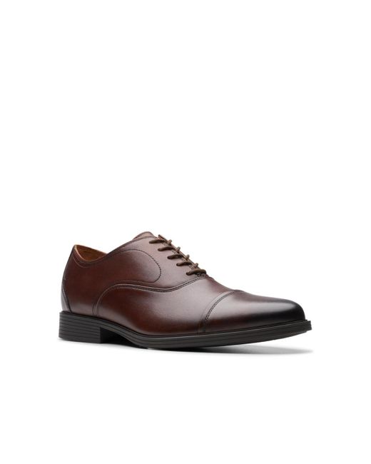 Clarks Brown Collection Whiddon Lace Up Oxford Dress Shoe for men