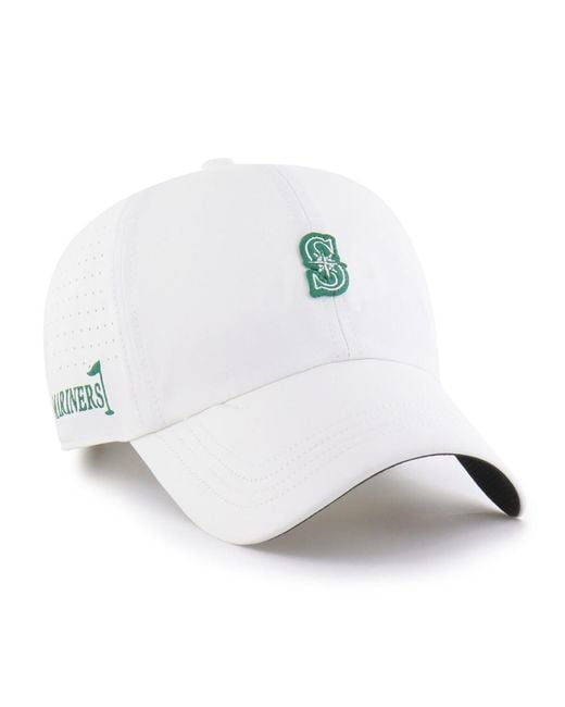 '47 White Seattle Mariners Elevated Greens Clean Up Adjustable Hat for men
