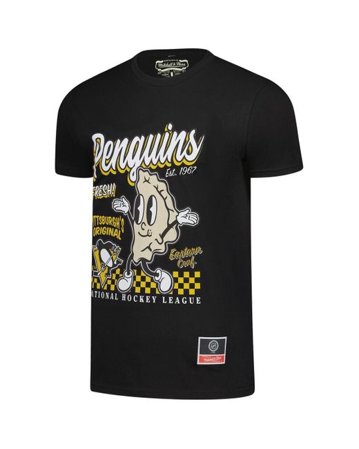 Mitchell & Ness Black Pittsburgh Penguins Local Food T-shirt for men