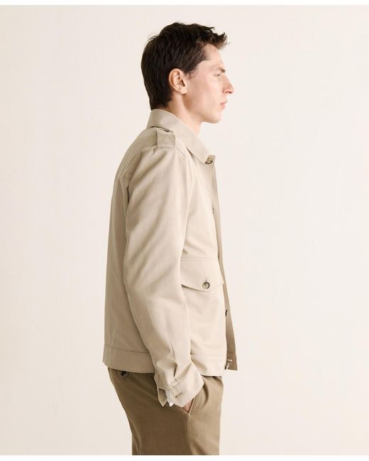 Mango Natural Cotton-silk Buttons Jacket for men