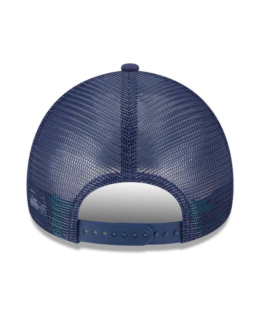 KTZ Blue Milwaukee Brewers 2025 Big League Chew A-frame 9forty Adjustable Trucker Hat for men