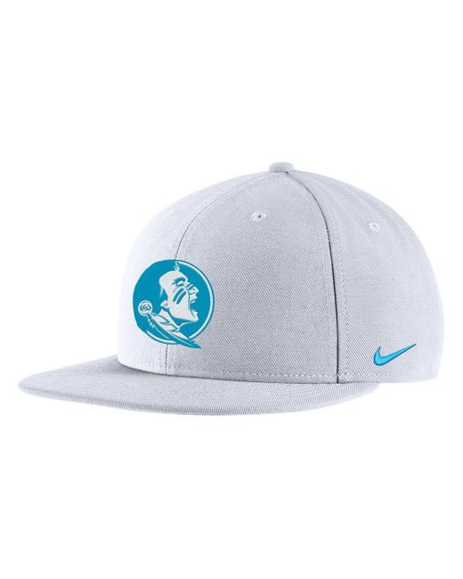 Nike Blue White Florida State Seminoles Heritage Snapback Hat for men