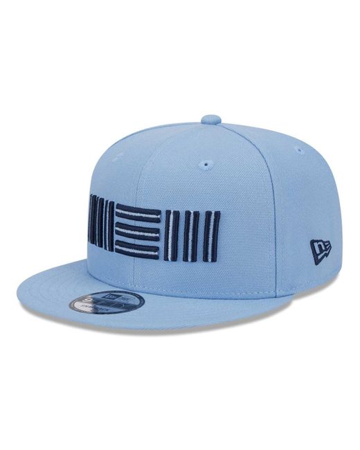 KTZ Blue Memphis Grizzlies Side Logo 9fifty Snapback Hat for men