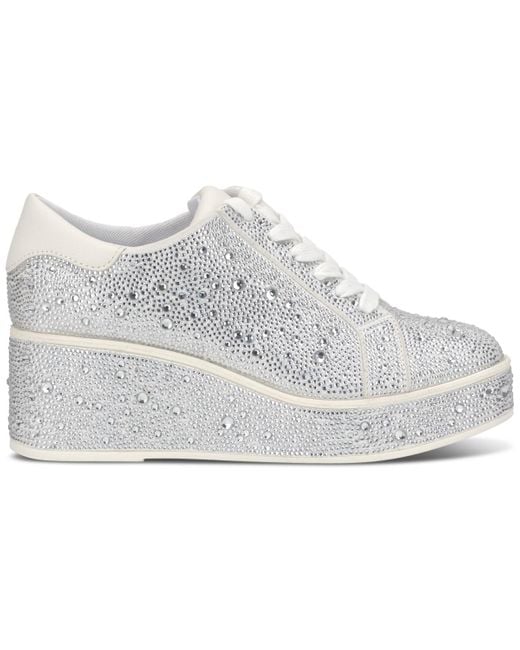 INC International Concepts Gray Aideen Wedge Sneakers