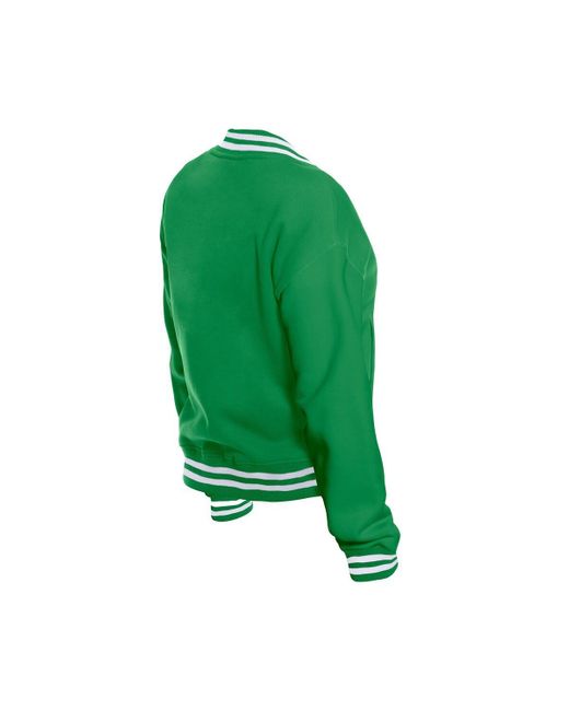 KTZ Green Boston Celtics Throwback Full-snap Jacket