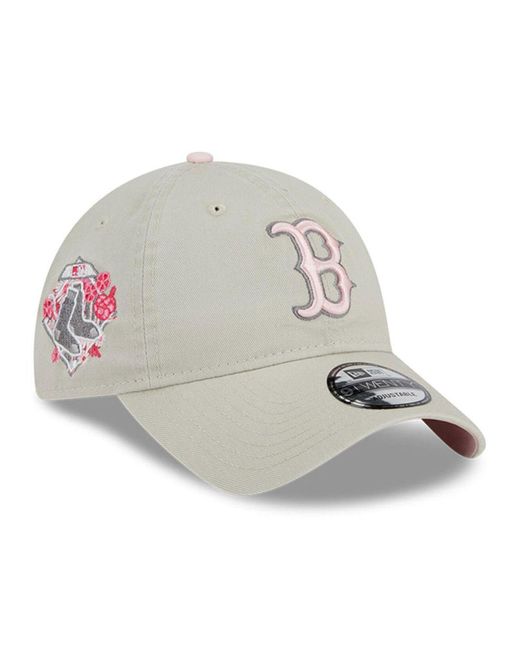 KTZ Khaki Boston Red Sox 2023 Mother's Day 9twenty Adjustable Hat in