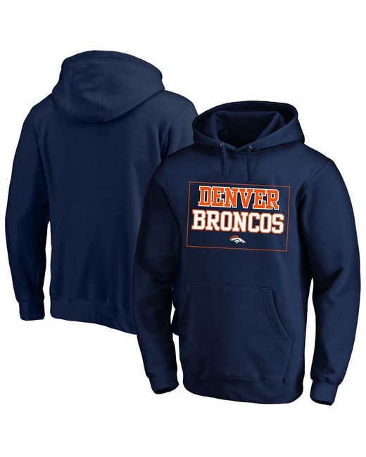 Fanatics Men's Blue Denver Broncos Big Tall Fleece Hoodie
