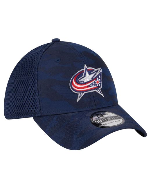 KTZ Columbus Blue Jackets Active Subtle Camo 39thirty Flex Hat for men