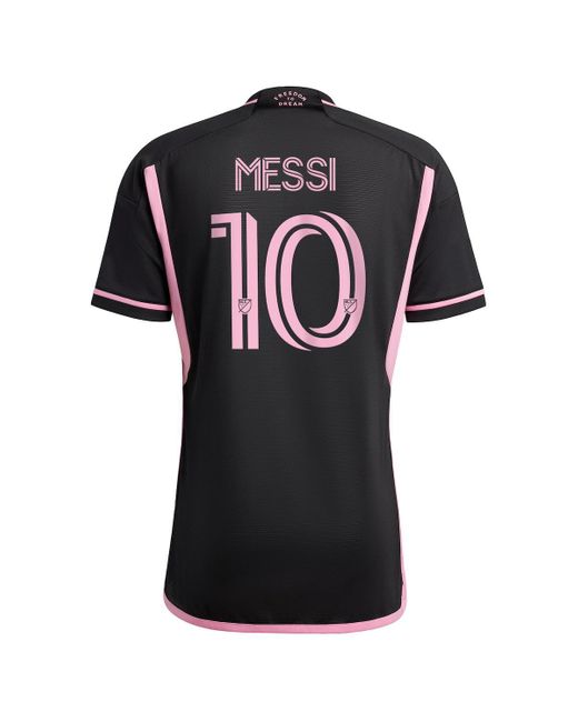 Adidas Black Lionel Messi Inter Miami Cf 2023 La Noche Authentic Jersey for men