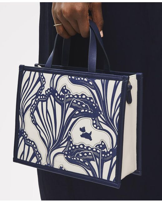 Radley Blue Under Sea Small Zip Top Grab Bag
