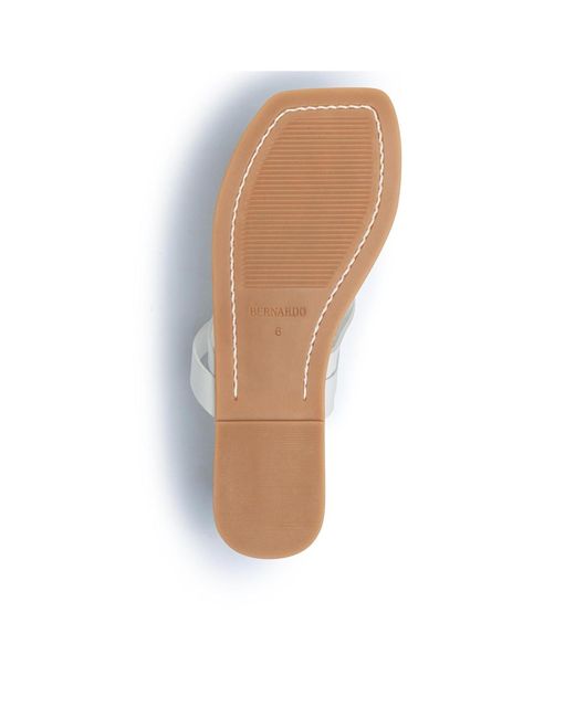 Bernardo White Ocana Toe Ring Sandal