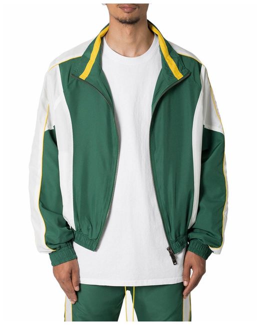 MNML Green Moto Racing Jacket for men