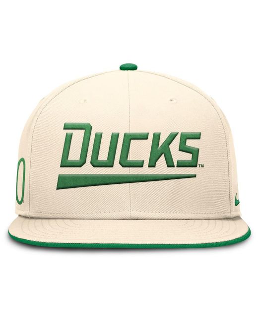 Nike Natural Oregon Ducks Primetime True Performance Fitted Hat for men