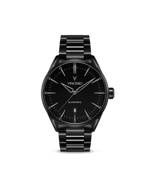 Vincero Black Icon Automatic Watch for men